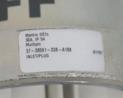 NEW MELTRIC 37-38561-338-A188 INLET/PLUG 3738561338A188