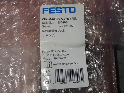 New | in-Stock FESTO CPXGEEVS7/85POL Pumps Ohio US | HGR 24 #861638