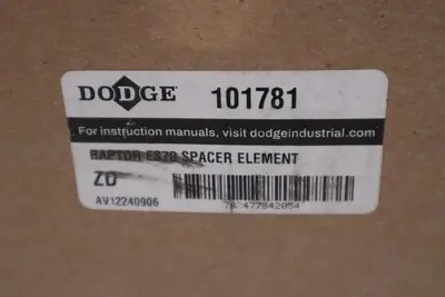 DODGE 101781 RAPTOR ES70 SPACER ELEMENT - NEW IN BOX - STOCK SGF111