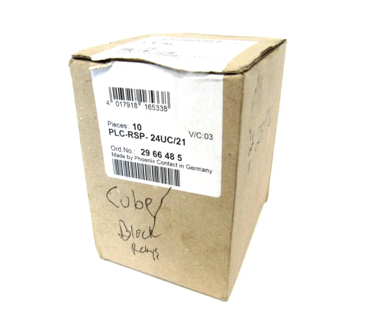 BOX OF 10 NEW PHOENIX CONTACT PLC-RSP-24UC/21 TERMINAL BLOCKS PLCRSP24UC21