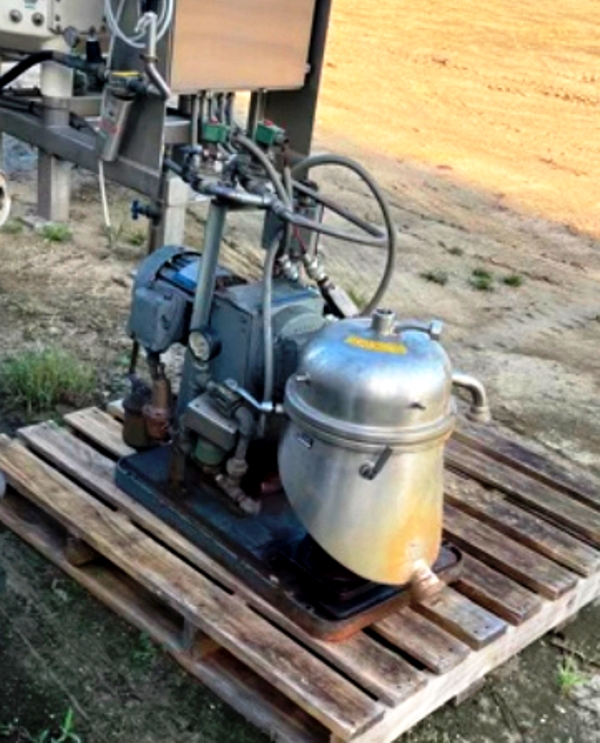 Westfalia SA 1-02-175 pilot plant separator, 316SS.
