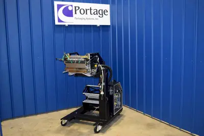 USED AUTOMATED PACKAGING SYSTEMS AB180 W/PI-412C PRINTER
