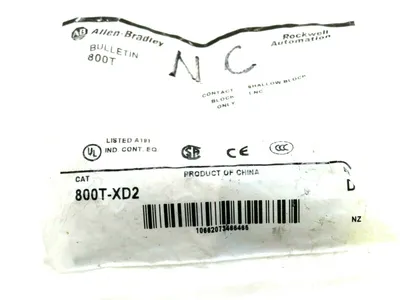 NEW LOT OF 3 ALLEN BRADLEY800T-XD2 CONTACT SHALLOW BLOCK SERIES D 800TXD2