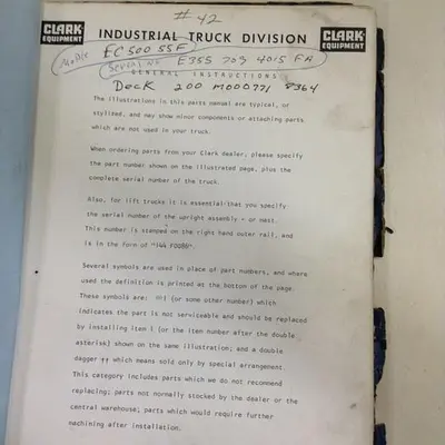 USED CLARK EQUIPMENT MANUAL008