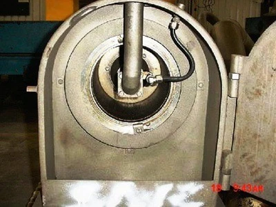 Baker-Perkins S-8 pusher centrifuge, 316SS.