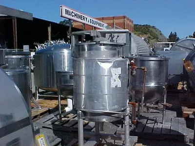 Tank, 63 Gallon, 316 Stainless Steel, 23" X 35", Jacketed, FT/CB #C738311