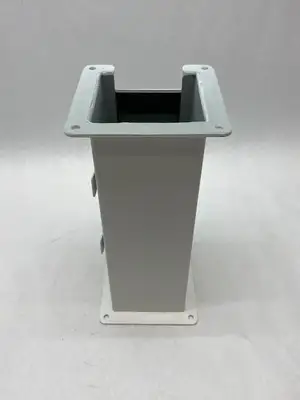 USED HOFFMAN NVENT LAY-IN HINGED COVER WIREWAY FITTING PAINTED WHITE
