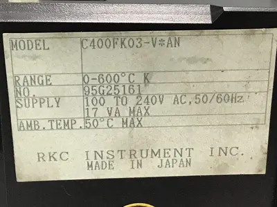 USED RKC REX-C400FK03VAN