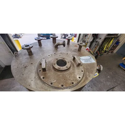 Used Stainless Steel Cone Bottom Liquid Tank - 580 Gal.