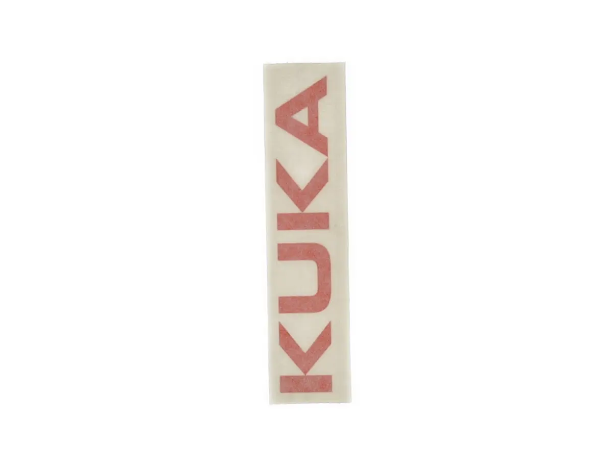 KUKA logo sticker, height 14.5mm