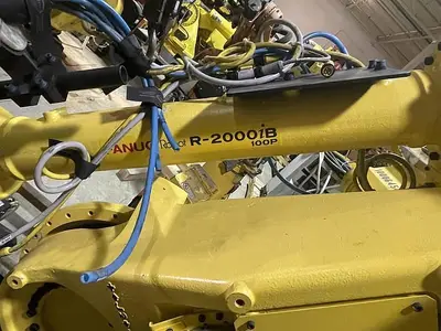Used 2012 FANUC R2000IB/100P 6 AXIS 3500 MM X 100 KG PEDESTALL MOUNT ROBOT Robotics | Harbor Machinery Inc. #1283343