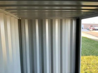 New 10’4” Job Site Storage Container, 10’4” x 6’ x 78-1/2” tall overall, Swing Doors on One End with...