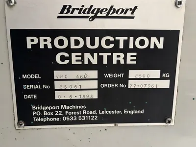 1992 BRIDGEPORT VMC 460 Vertical Machining Centers | Charter Auctions (25)