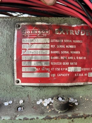 USED 1972 JOHNSON 1.5" 24:1 EXTRUDER