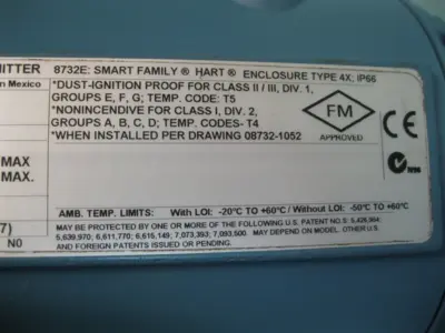 USED Rosemount 8705FSA005C1W0N0B3