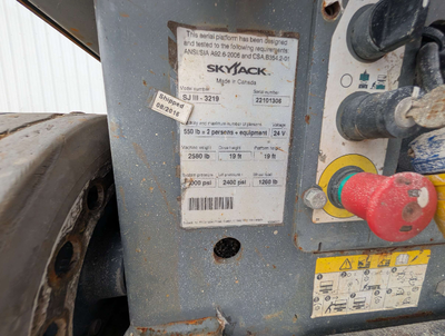 USED 2016 Skyjack SJ3219