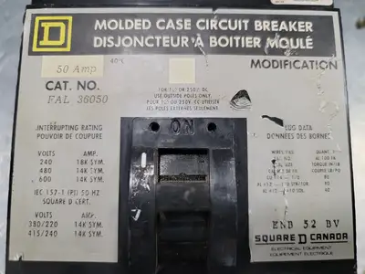 USED SQUARE D FAL36050