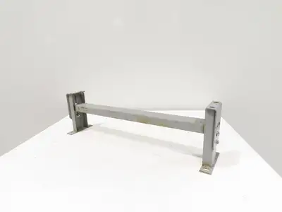 Lewco 34"W Conveyor Leg Stationary Floor Support GRAY 10" to 13-1/2"H