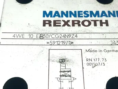 Used Mannesmann Rexroth 4WE 10 EB30/CG24N9Z4 Pump & Valve Parts Michigan US | Maverick Industrial Sales #1397359