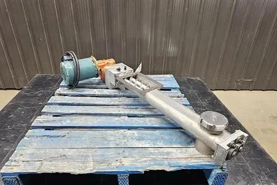 🔴 Heading to Auction May 27 - Used Screw Conveyor, 4'' Diameter X 32'' Long, Twin Shaft
