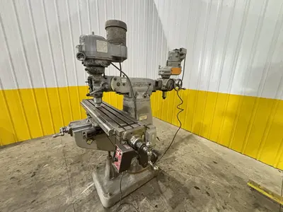 1.5 HP BRIDGEPORT VERTICAL RAM TYPE MILL & SLOTTING HEAD: STOCK #23195