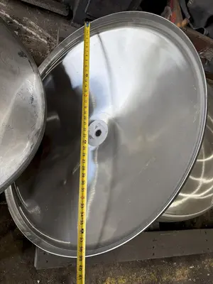 STAINLESS STEEL FLANGED TANK HEADS: STOCK #23191