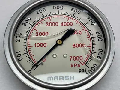 Used MARSH 0-7000 Universal Pressure Meters Ohio US | Surplus Asset Holdings #1247054