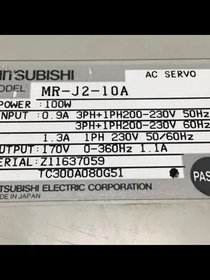 USED MITSUBISHI MR-J2-10A
