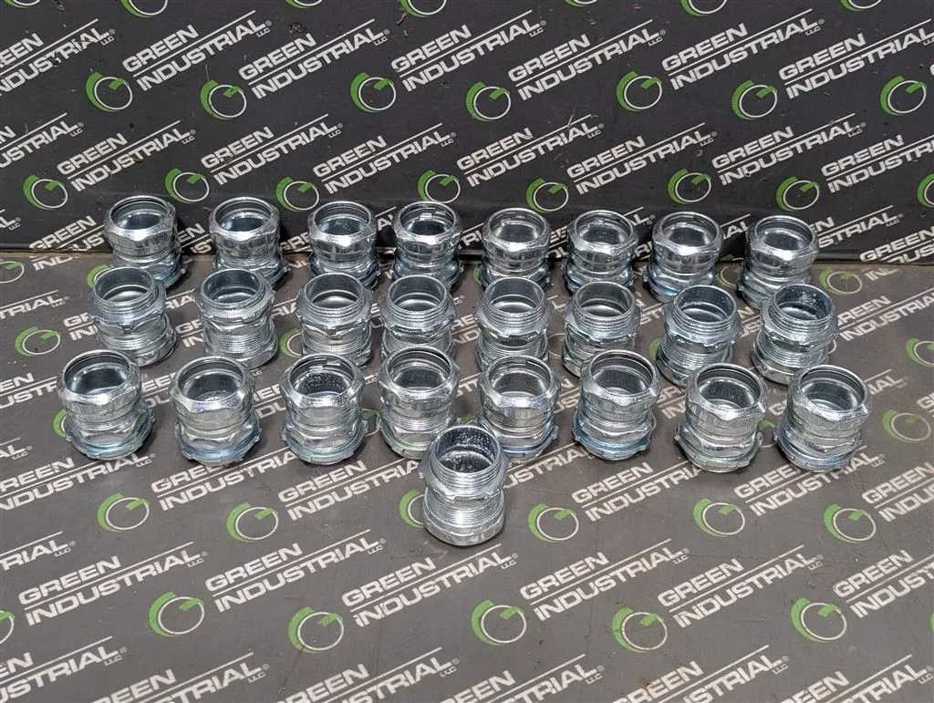 Lot of 25 Unbranded 1" Compression Conduit Fittings Surplus