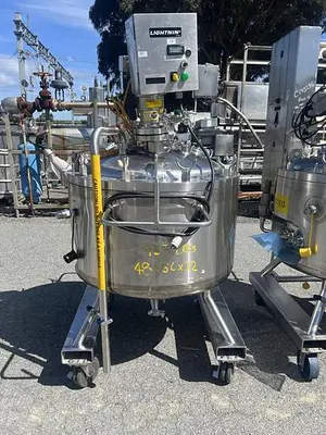 Tank, 65 Gallon (250 Liters), Inconel, Jacketed, Agitated #5991198