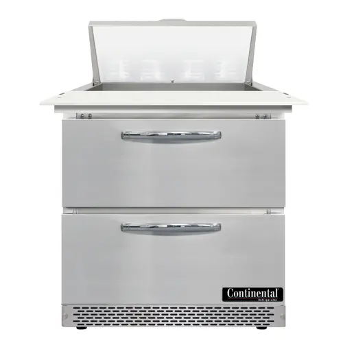 Continental D32N8C-FB-D 32" Designer Line Sandwich/salad Prep Table W/ Refrigerated Base, 115v