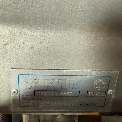 Kek Stainless Steel Rotary Brush Sieve - 180mm Dia x 500mm Face