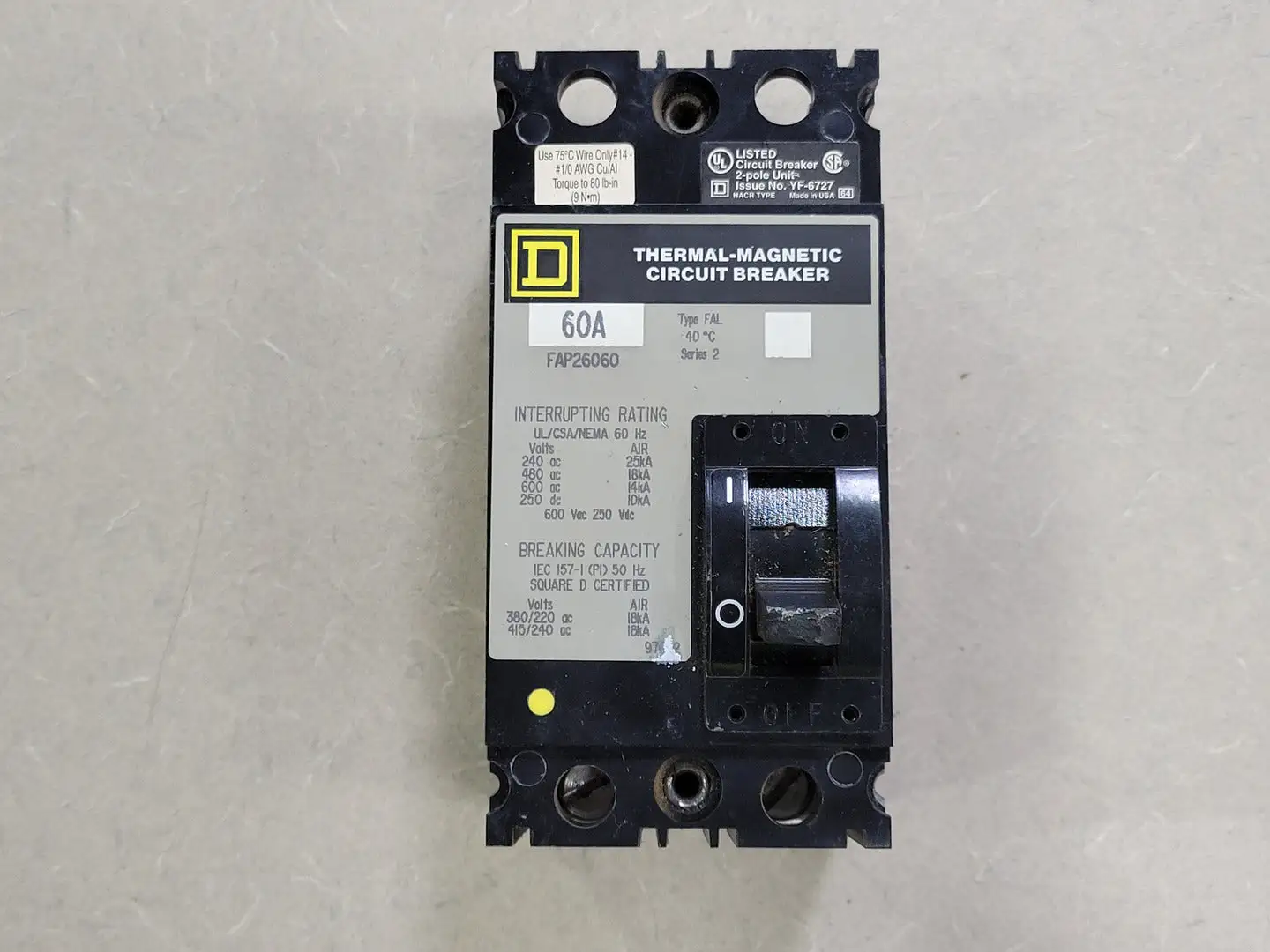 USED SQUARE D FAP26060