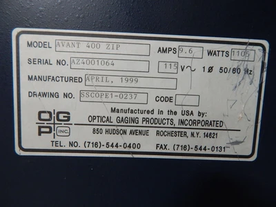 Used OPTICAL GAGING PRODUCTS _UNKNOWN_ Comparators | OCO Industrial #1733911