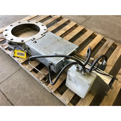 Used 14" Juadt Dosiertechnik Stainless steel Slide Knife Gate Valve