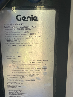 NEW 2025 Genie GS-2669 RT