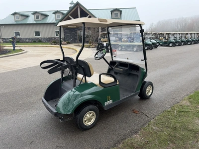 (1) 2014 E-Z-Go golf cart with a Kawasaki gas engine, does not include Club canopy, ball carrier, fo...