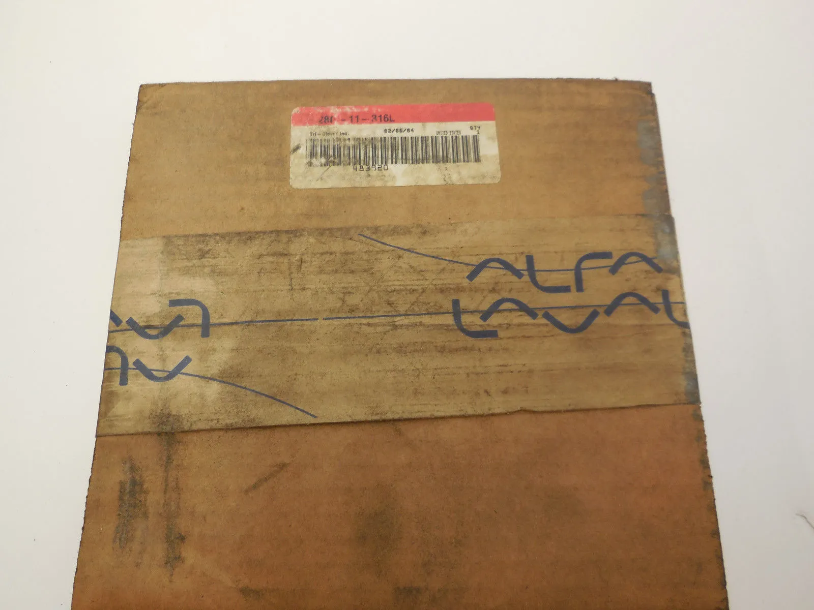 NEW TRI CLOVER ALFA LAVAL 280-11-316L BACKPLATE 28011316L
