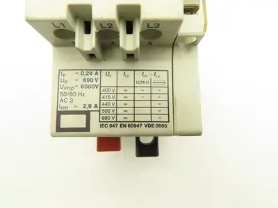 Klockner Moeller PKZM 1-0,24 Manual Motor Starter 1/2HP 690V 3PH 0.24A Lot Of 4