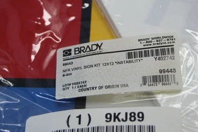 New | in-Stock Brady 99443 Commercial Materials & Supplies California US | Davliegogo LLC #1705621