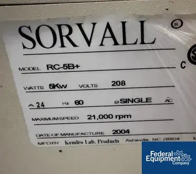 Used Sorvall _UNKNOWN_ Centrifuge - Floor Ohio US | Federal Equipment Company #1256480
