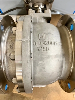 8" Jamesbury 8 7150313600XTZ261 Stainless Steel Ball Control Valve , New Storeroom Spare