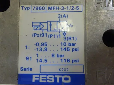 USED FESTO MFH-3-1/2-S
