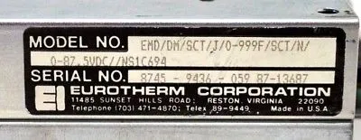 USED EUROTHERM EMD/DM/SCT/J/0-999F/SCT/N/0-87.5VDC//NS1C694 PC MODULE