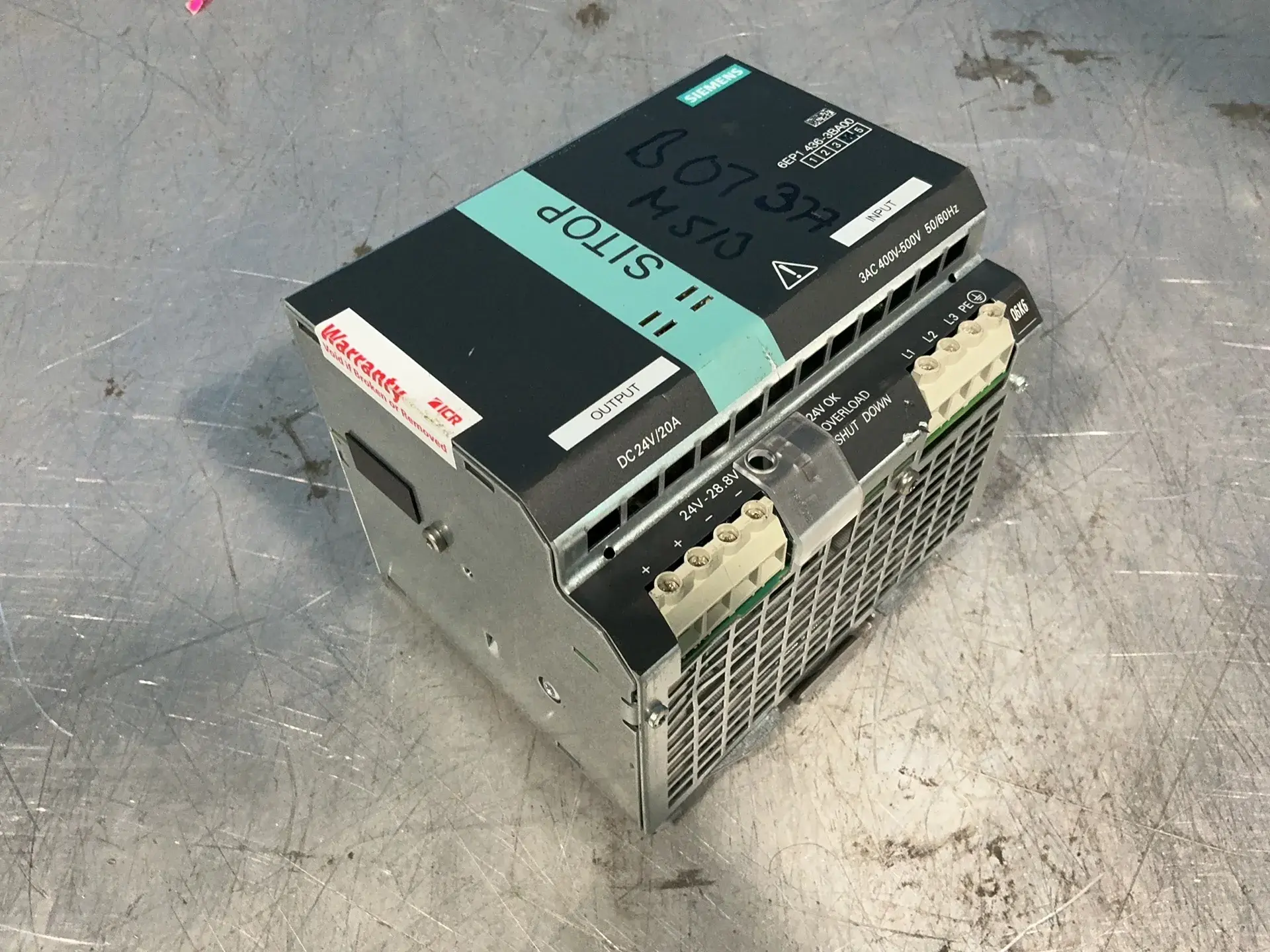 Used SIEMENS 6EP14363BA00 DIN Rail Power Supplies Ohio US | HGR 24 #1406043