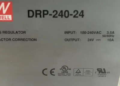 Used MEAN WELL DRP-240-24 Miscellaneous Equipment (Electrical & Power) | Surplus Asset Holdings #1199518