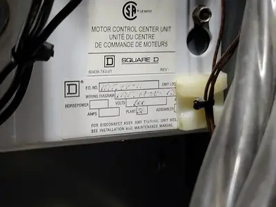USED SQUARE D MODEL 6