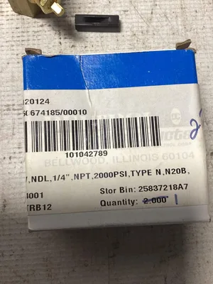 Deltrol Pnue-Trol 1/4″  NPT 2000PSI Brass Needle Valve -NIB