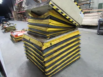 SCOTT 6000LB 3 Ton Air Pneumatic Lift Tilt Table 30 Degree Gaylord Tipper 48x48"