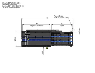 New | in-Stock LINEMODS STEALTH 207 Screen Printing Conveyor Dryers Michigan US | Capital Mailing Equipment #1494270
